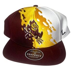 Zephyr Arizona State Sun Devils Snapback Hat Retro Paintbrush Z11 NCAA Sparky